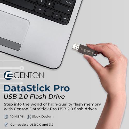 Centon 16GB DataStick Pro by Centon, 10 Pack, USB 2.0 Flash Drive Memory Stick for Storage and Backup - Image 2