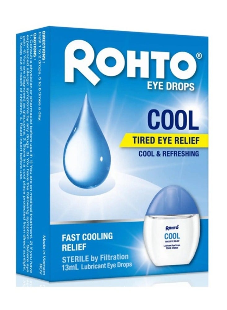 Rohto Cool Redness Relief Eye Drops 0.4 Fl Oz - Image 1