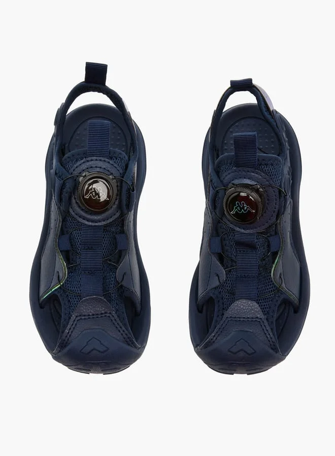 كابا صنادل أولاد بنعل مزخرف وإبزيم دوار