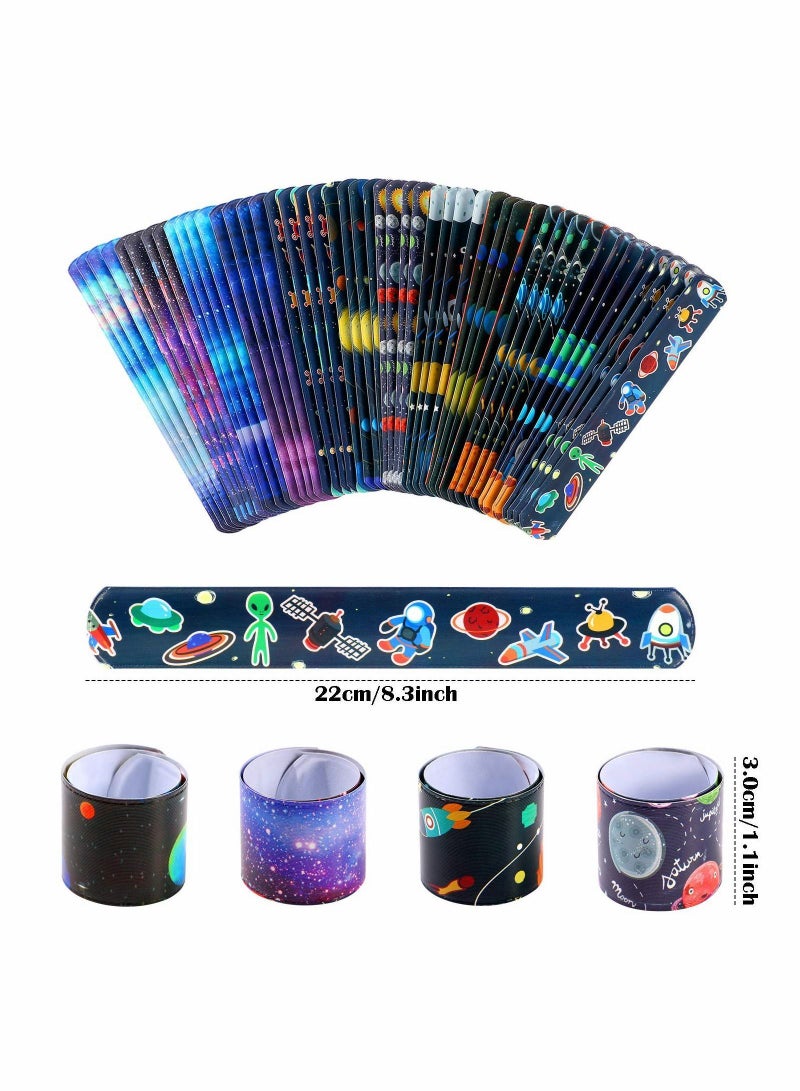 Y&D Space Slap Bracelets, 20 Pack Toys with Planet Design Kids Bracelets Snap Bands Class Prize Outer Party Decorations Favors for Teens  - Image 5