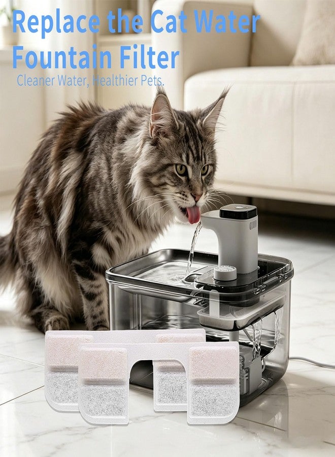 AnyEnjoy 12+12 Cat Water Fountain Filter, Fountain Filter Replacement Compatible with FEELNEEDY Cat Water Fountain FN-W17 3.2L/ 108oz - Image 3