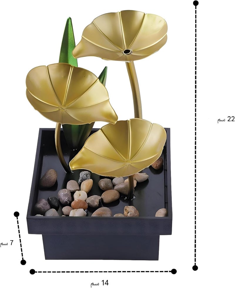 Leisure Fountain - Compact Tabletop Water Feature for Enhancing Relaxation and Meditation - Ideal for Indoor Use with Natural River Rock Accents (model 1) - Image 4