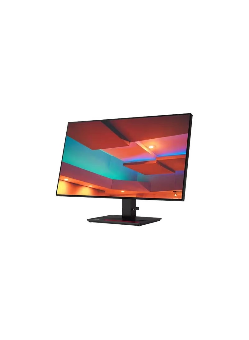 Lenovo ThinkVision P27q-20 27 Inch 2K QHD Monitor (IPS Panel, 60Hz, 4Ms, HDMI, DP, DP Out, 4-Side Borderless) - Tilt/Swivel/Lift/Pivot Stand Black - Image 1