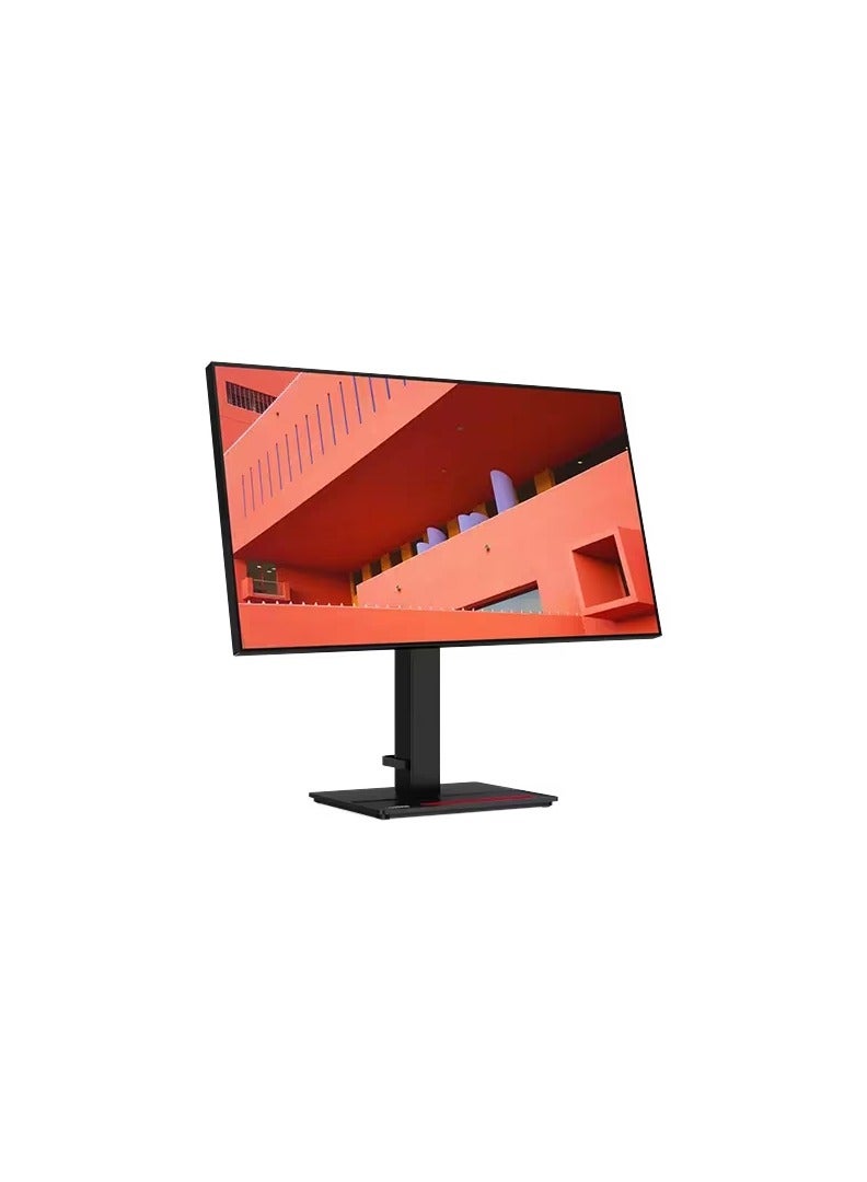 Lenovo ThinkVision P27q-20 27 Inch 2K QHD Monitor (IPS Panel, 60Hz, 4Ms, HDMI, DP, DP Out, 4-Side Borderless) - Tilt/Swivel/Lift/Pivot Stand Black - Image 2