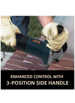 BONAI Angle Grinder 4.5Inch variety of cutting or grinding Metal cutting polishing and rust removal Working on wood plastic stone ceramic tile concrete  - Image 4
