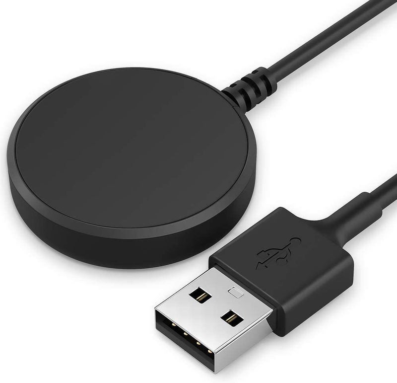 MARVIK Charger for Samsung Galaxy Watch 6/6 Classic, 5/5 Pro, 4/4 Classic, 3, Active 2/1, 3.3ft USB Magnetic Wireless Charger - Black - Image 1