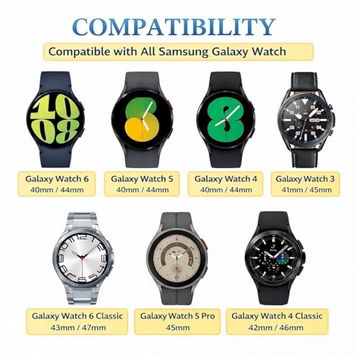 MARVIK Charger for Samsung Galaxy Watch 6/6 Classic, 5/5 Pro, 4/4 Classic, 3, Active 2/1, 3.3ft USB Magnetic Wireless Charger - Black - Image 2