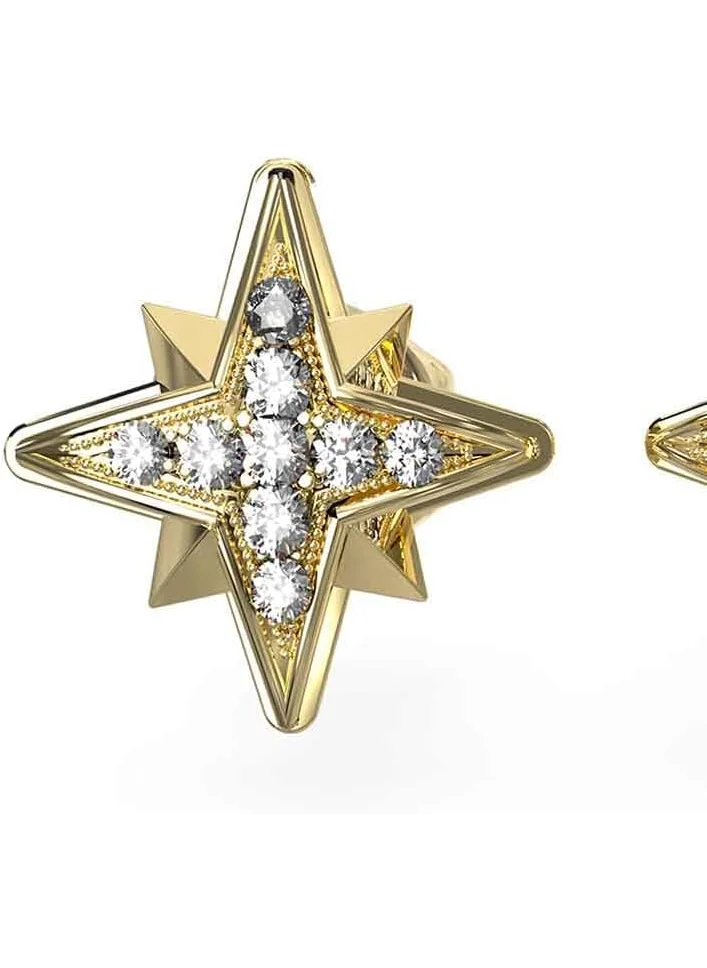 GUESS LADY'S 8MM STARS STUDS EARRING GOLD
