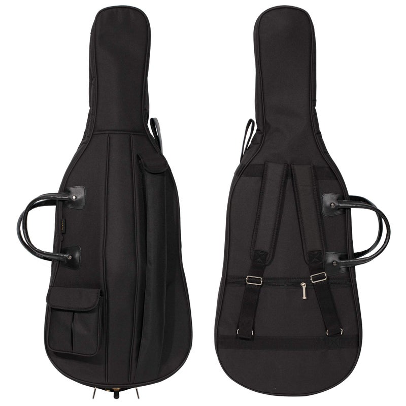 MIVI CB5001 Cello Soft Case Travel Gig Bag 44 Full Size With Multiple Pockets and Adjustable Backpack Straps 12mm Thick Padding Waterproof NonAbrasive Lining MIVI Music