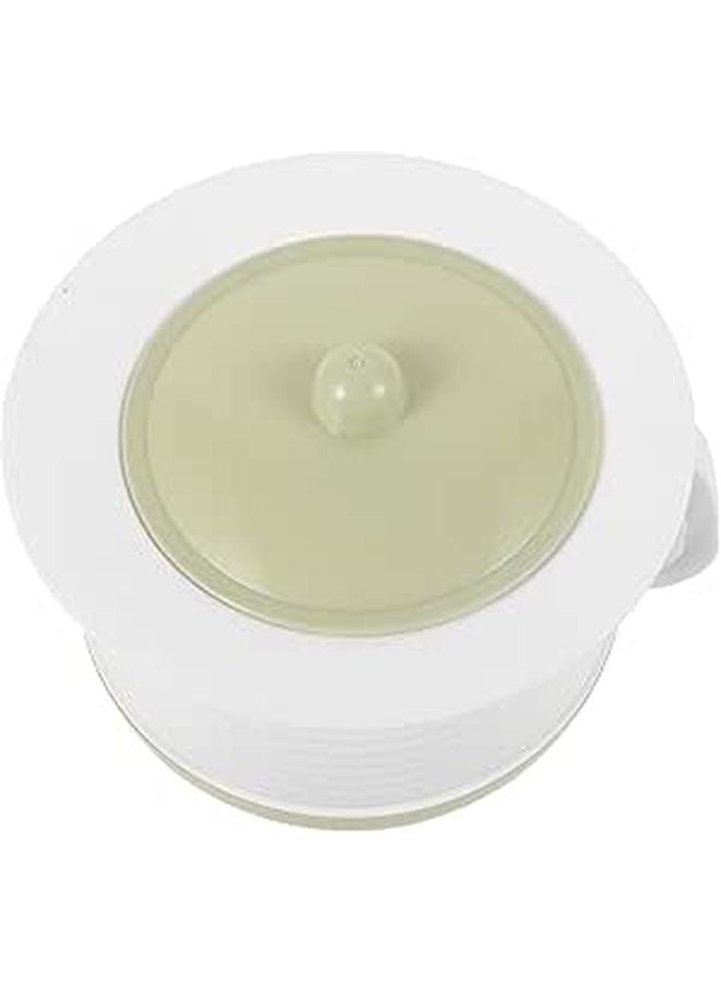 Compact Plastic Spittoon with Handle and Lid Multi Function Chamber Pot for Elderly and Disabled Easy to Clean - Image 1