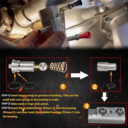 FORLETOR Automatic Transmission Assemblies STL010 Cooler Flow Bypass Valve Kit Upgrade Compatible With Cadillac Chevy Transmission 2014-Up GM 6L80 6L90, 2016-Up 8L90 8L80 8L90E - Image 3