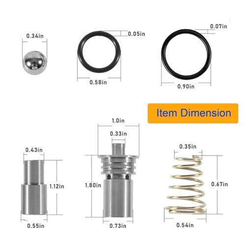 FORLETOR Automatic Transmission Assemblies STL010 Cooler Flow Bypass Valve Kit Upgrade Compatible With Cadillac Chevy Transmission 2014-Up GM 6L80 6L90, 2016-Up 8L90 8L80 8L90E - Image 4