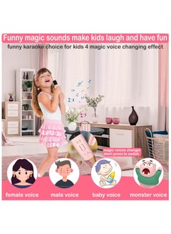 NNEWVANTE Mini Karaoke Machine for Kids & Adult, 4-12 Years Old Girls Birthday Gift for Girls & Boys, Karaoke Toys Gifts for Girls Ages 4, 5, 6, 7, 8, 9, 10, 12 +Year Old Birthday Party(PINK)  - Image 2