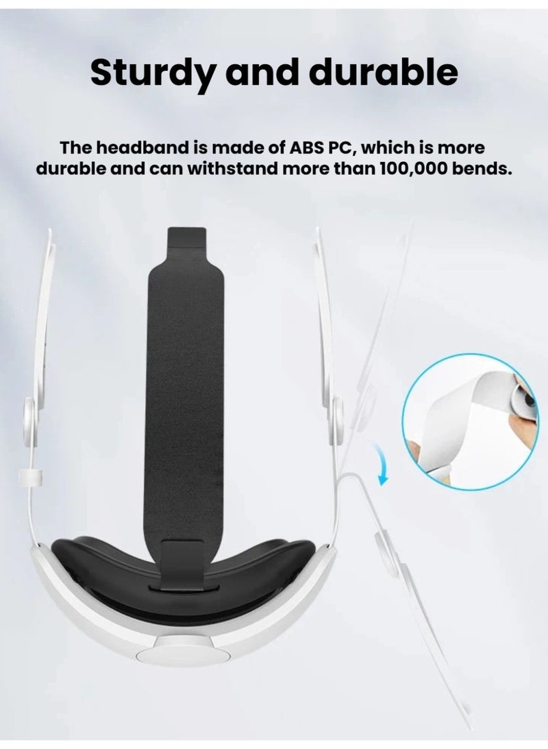 Adjustable Replacement Head Strap for Meta Quest 3 / 3S | Ergonomic Design with Double Cushion - Image 5