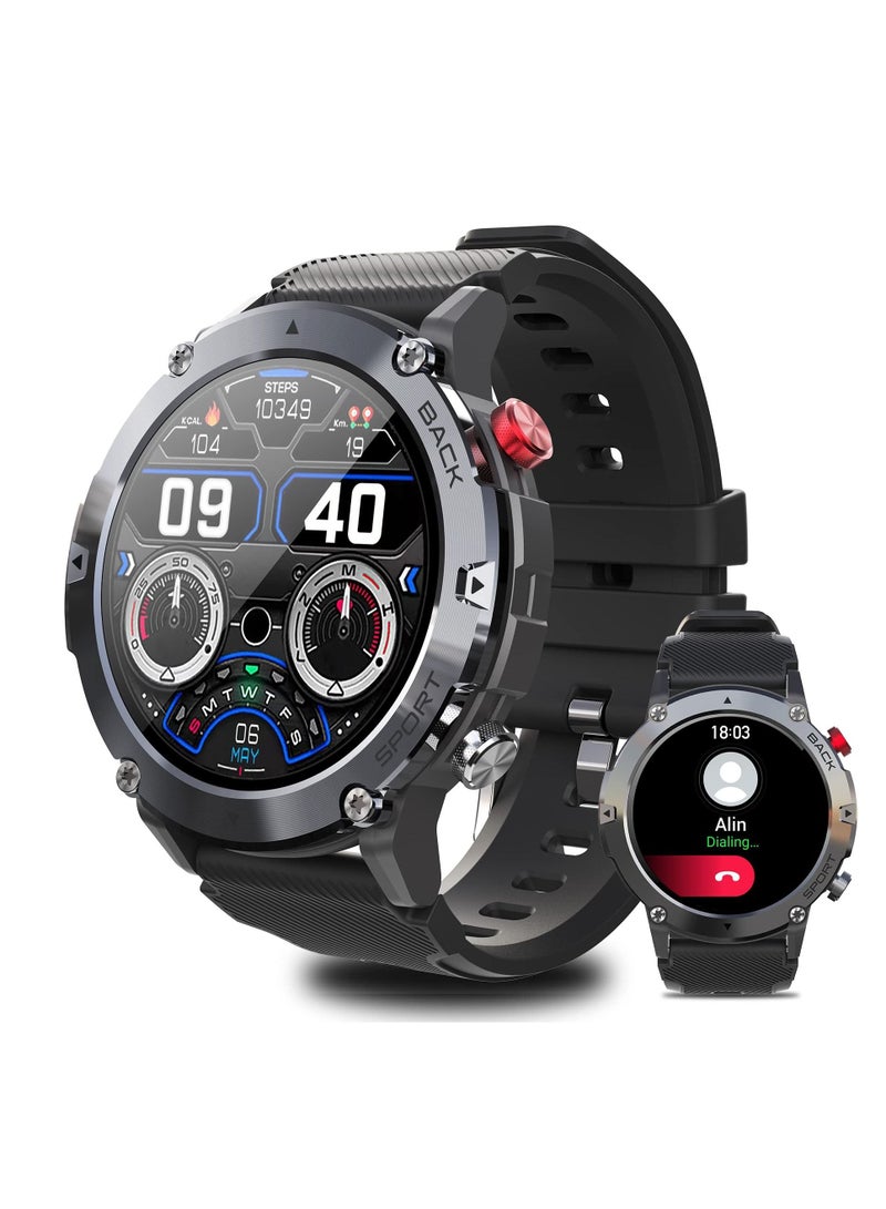 Y&D Smart Watch for Men, Fitness Smartwatch with Bluetooth Call, IP68 Waterproof, Heart Rate Monitor, Sleep Tracker, and 20+ Sports Modes Android iOS - Image 1