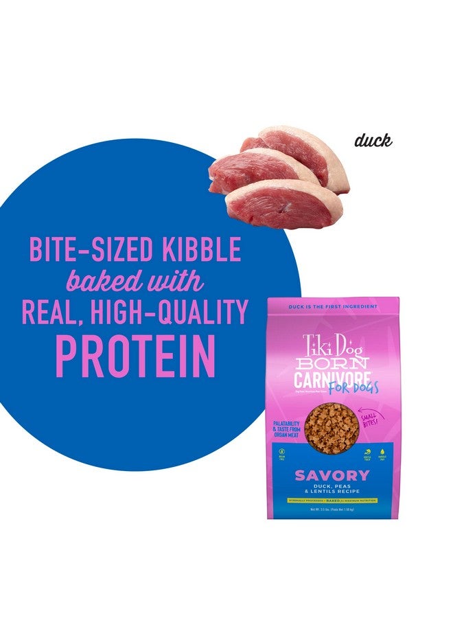 Tiki Dog Born Carnivore For Dogs, Savory Duck, Peas & Lentils Recipe, Grain Free Baked Kibble For Maximum Nutrition, For Adult Dogs And All Size Breed Dogs, 3.5 Lbs Bag - Image 5