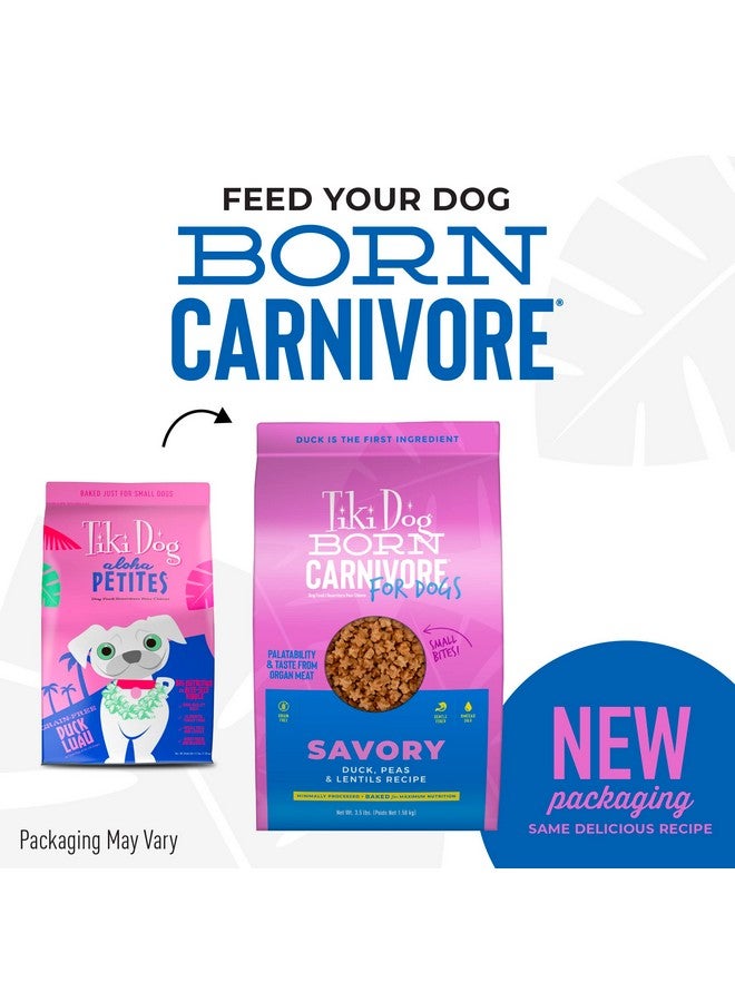 Tiki Dog Born Carnivore For Dogs, Savory Duck, Peas & Lentils Recipe, Grain Free Baked Kibble For Maximum Nutrition, For Adult Dogs And All Size Breed Dogs, 3.5 Lbs Bag - Image 2