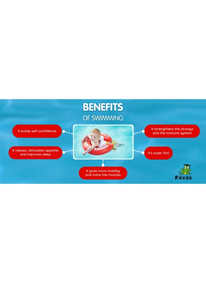 FREDS SWIM ACADEMY Freds Swimtrainer Red Swimring(3Month-4Years)  - Image 5