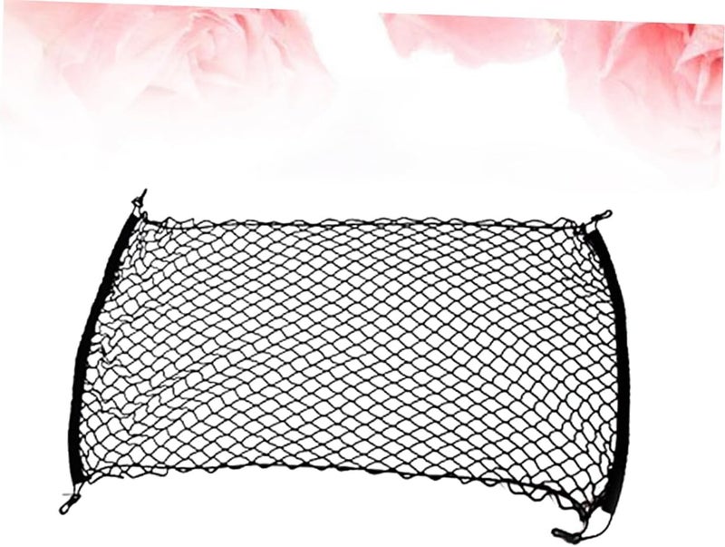 Cabilock Car Trunk Organizer Net Mesh Cargo Organizer for SUV Storage Net Bag Hooks Keep Your Car Clutter - Image 4