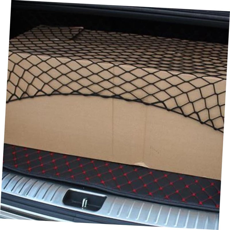 Cabilock Car Trunk Organizer Net Mesh Cargo Organizer for SUV Storage Net Bag Hooks Keep Your Car Clutter - Image 2