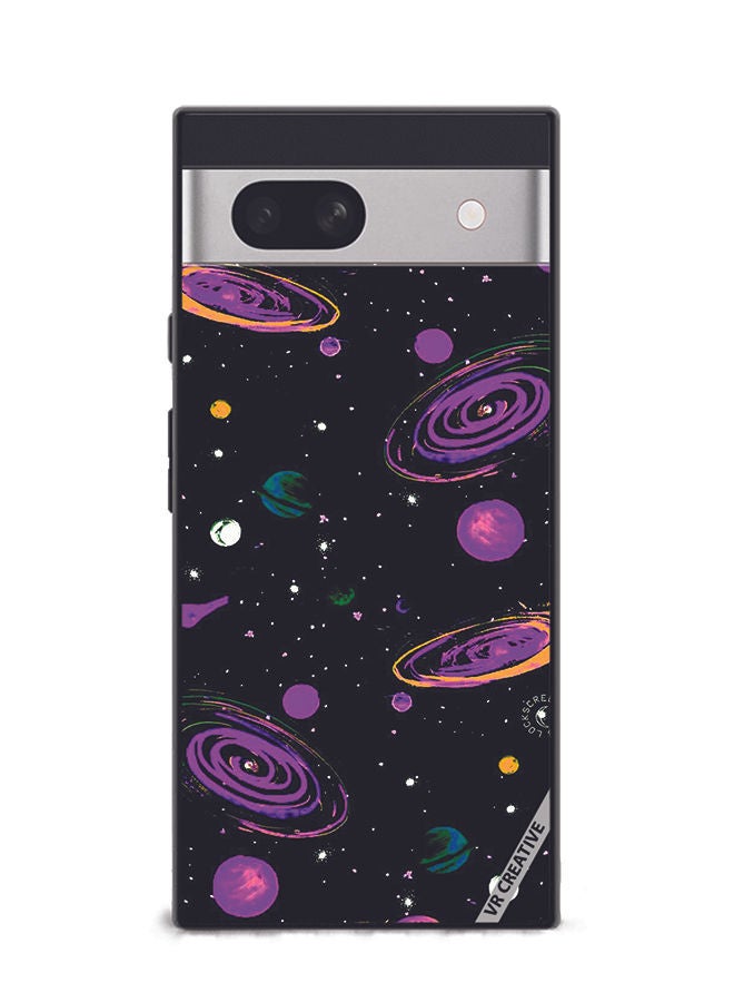 VR CREATIVE Protective Case Cover For Google Pixel 7a Astranaut3 Design Multicolour - Image 1