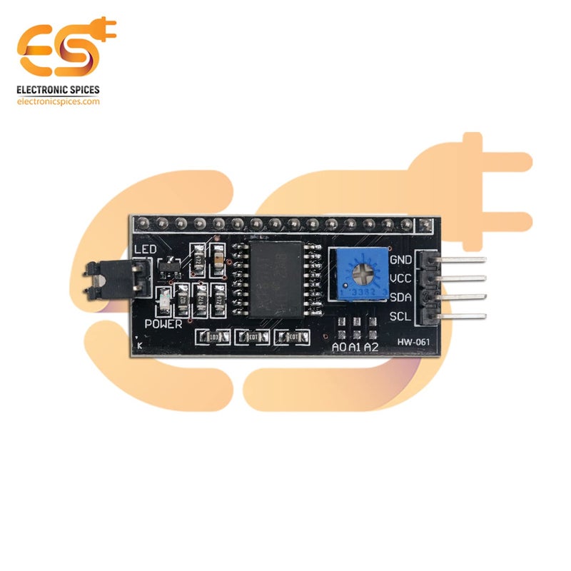Electronicspices IIC or I2c Serial Interface Adapter Module for 16 X 2 (1602) Character LCD Display - Image 2