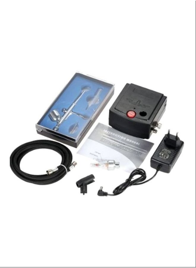Generic - 100-250V Professional Gravity Feed Dual Action Airbrush - Image 1
