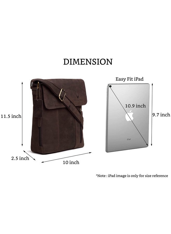 WildHorn Genuine Leather Sling Bag for Men | Stylish, Spacious & Built to Last | Adjustable Strap | 1-Year Warranty - Image 3