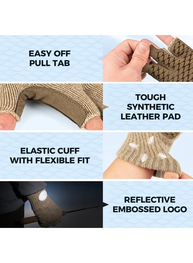 Kastking Bully Wooly Fingerless Wool Fishing Gloves, Cold Weather Warm Glove for Ice Fishing, Winter Gloves for Women & Men - Image 5