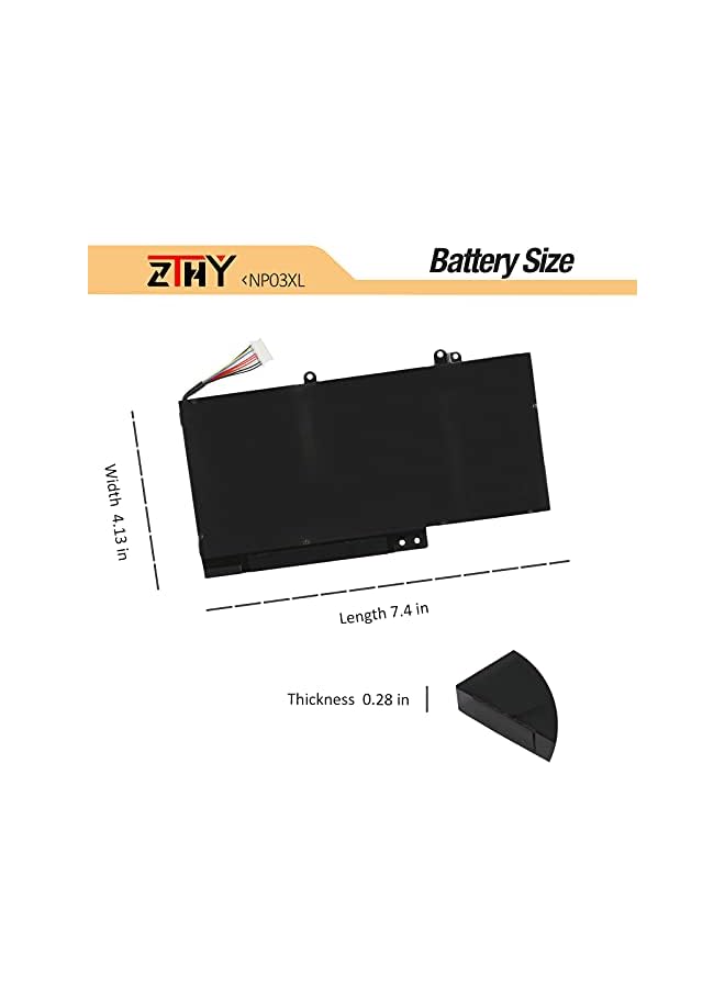 ZTHY 43Wh 11.4V Np03Xl Laptop Battery For Hp Envy X360 15-U010Dx 15-U011Dx 15-U110Dx 15-U111Dx Hp Pavilion X360 13-A010Dx 13-A012Dx 13-A013Cl 13-A110Dx Hstnn-Lb6L Tpn-Q146 760944-421 G6T84Ua J8C75Pa - Image 5