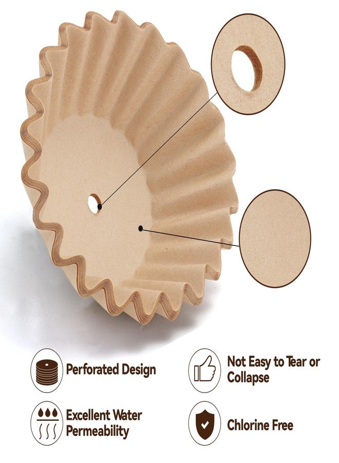 brikinte Percolator Coffee Filters Compatible with Presto Coffee Percolator Electric, 200 Pcs Perforated Wavy Design Filter Paper for Presto 12 Cup Moss & Stone 10 Cup - Image 4