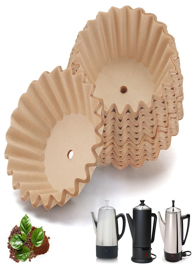 brikinte Percolator Coffee Filters Compatible with Presto Coffee Percolator Electric, 200 Pcs Perforated Wavy Design Filter Paper for Presto 12 Cup Moss & Stone 10 Cup - Image 1