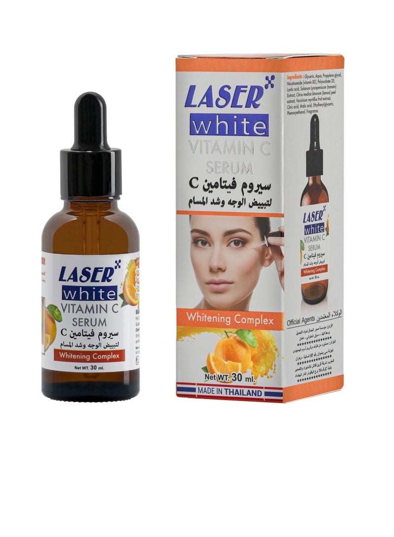 ليزر وايت سيروم فيتامين C لتبييض الوجه وشد المسام 30 مل - Image 1