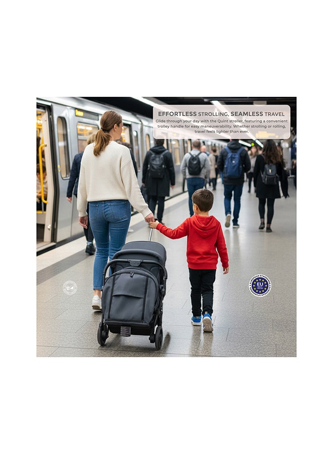 Neobreez QUINT Reversible Handle Lightweight Compact Travel Stroller, Foldable Baby Stroller, Pushchair, Toddler Baby Trolley, Waterproof UPF 50+Canopy,0-4yrs,22kg,3yrs Warranty - Image 5