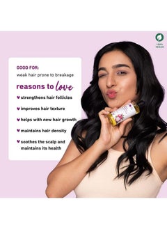 Plum Onion Hair Oil For Growth With Bhringraj Curry Leaf And Amla Oils ; For All Hair Types; Sulphate Free. Paraben Free ; 100% Vegan ; Promotes Growth Strengthens Hair Fibre ; 100 Ml  - Image 3