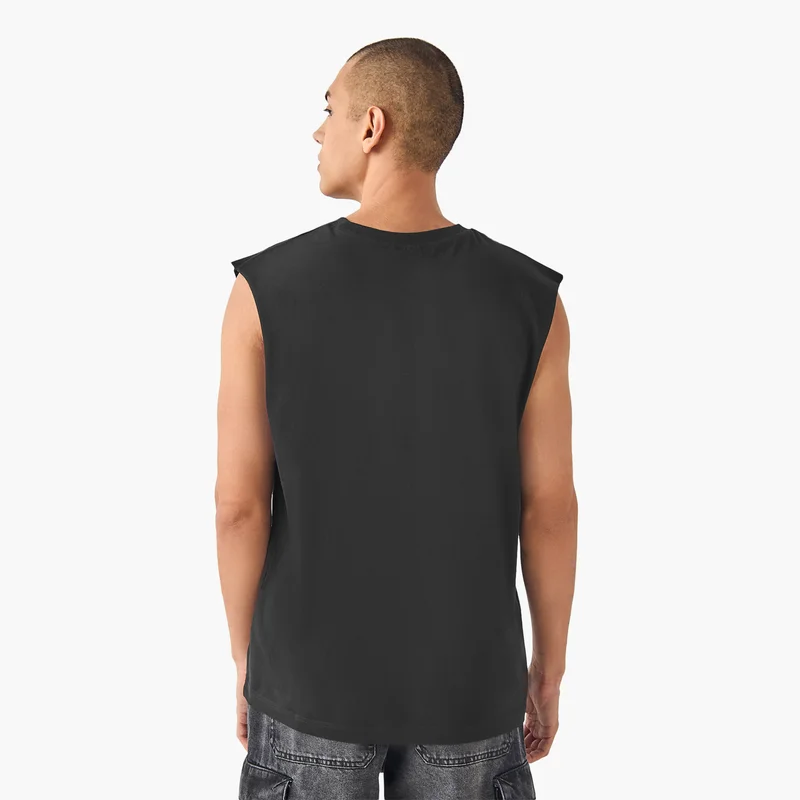 SP Characters Graphic Print Sleeveless Vest