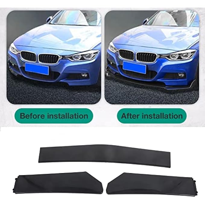 Sunisfa 5pcs Front Bumper Lip Body Kit Universal Lip Splitter Spoiler Diffuser Canard Protector for Car - Image 5