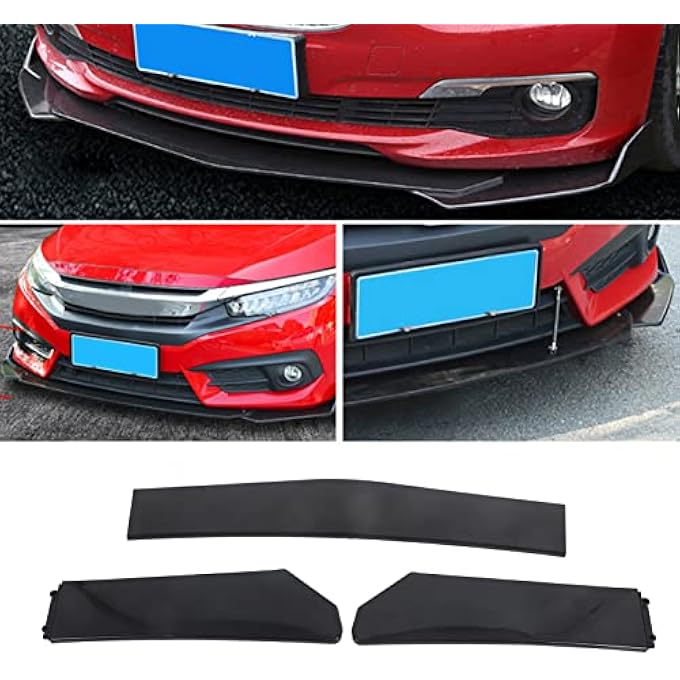 Sunisfa 5pcs Front Bumper Lip Body Kit Universal Lip Splitter Spoiler Diffuser Canard Protector for Car - Image 2