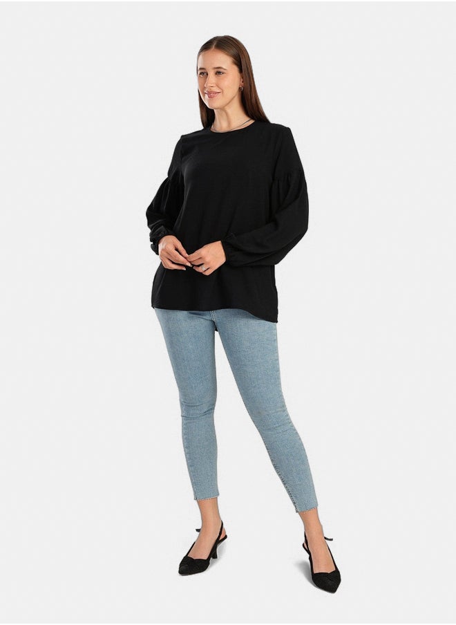 Clue - Blouse with Peasant Sleeves - Image 1