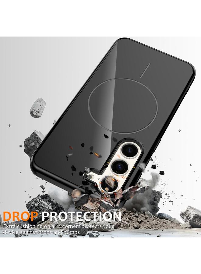 S-TOP Case For Samsung Galaxy S23 5G Glossy TPU Shockproof MagSafe Phone Case with Lanyard - Image 4