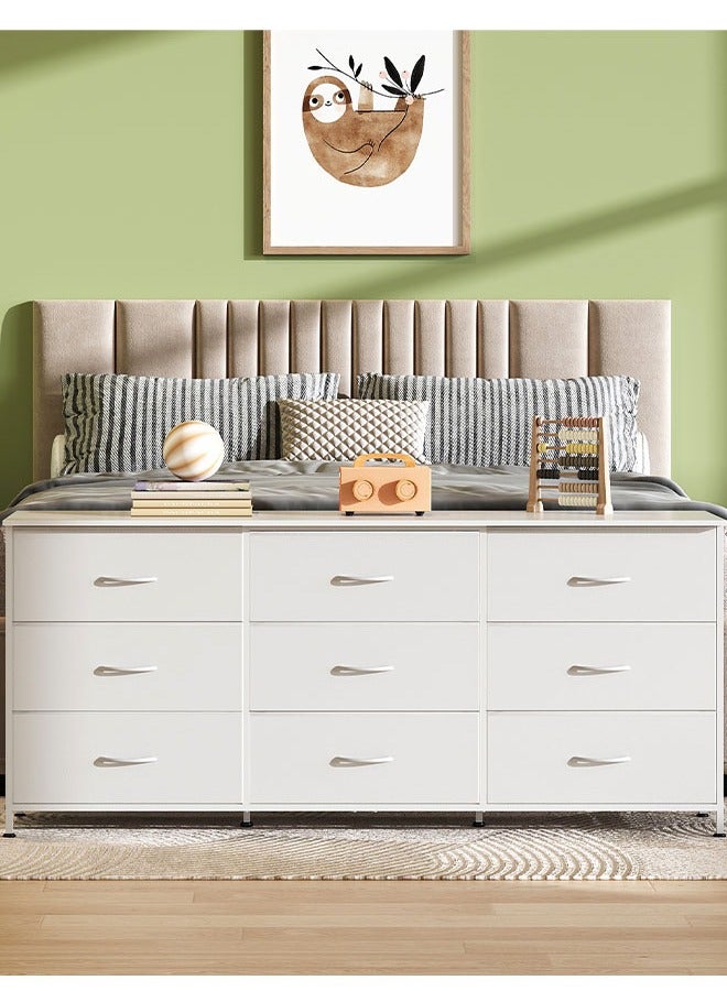 NKX 9-drawer large size TV model For inside Bed Home Bed Room White Color 63" inch - Image 1