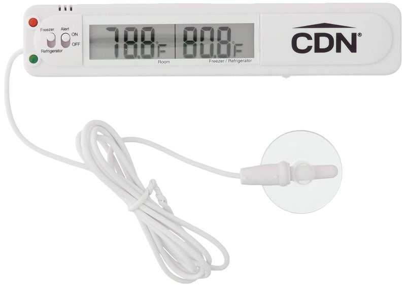 CDN TA20 Digital Audio Visual Alert Refrigerator Freezer Alarm - White - Image 4