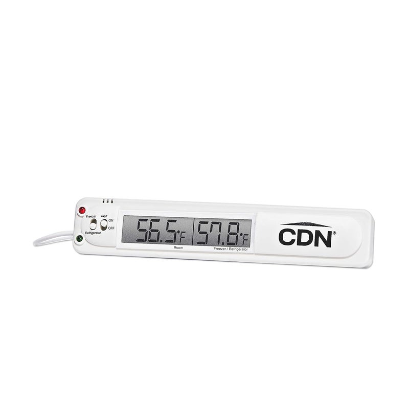 CDN TA20 Digital Audio Visual Alert Refrigerator Freezer Alarm - White - Image 1