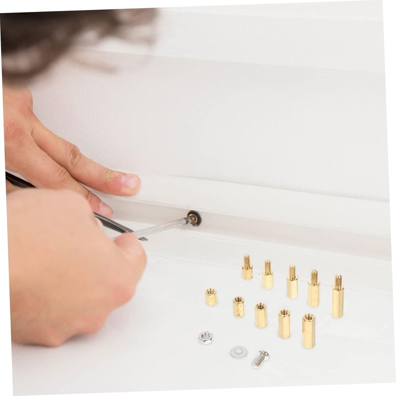 1set Assorted Standoffs and Screws Kit for PCB Motherboard -Corrosive Fasteners Transparent Storage Box Suitable for Circuit Board Assembly - Image 3