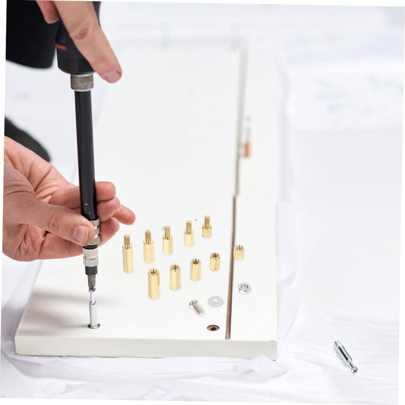 1set Assorted Standoffs and Screws Kit for PCB Motherboard -Corrosive Fasteners Transparent Storage Box Suitable for Circuit Board Assembly - Image 2