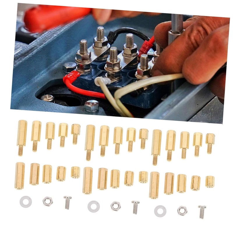 1set Assorted Standoffs and Screws Kit for PCB Motherboard -Corrosive Fasteners Transparent Storage Box Suitable for Circuit Board Assembly - Image 4