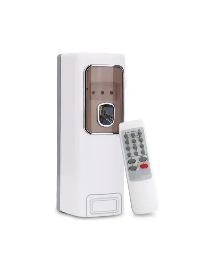 Generic Remote Control LED Automatic Fragrance Diffuser, Hotel Wall Mounted Air Freshener for Bathroom Toilet (White)  - Image 1