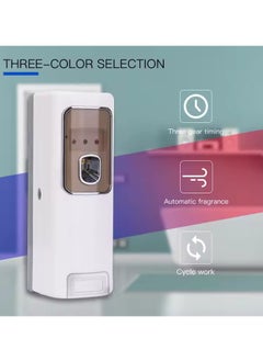Generic Remote Control LED Automatic Fragrance Diffuser, Hotel Wall Mounted Air Freshener for Bathroom Toilet (White)  - Image 2