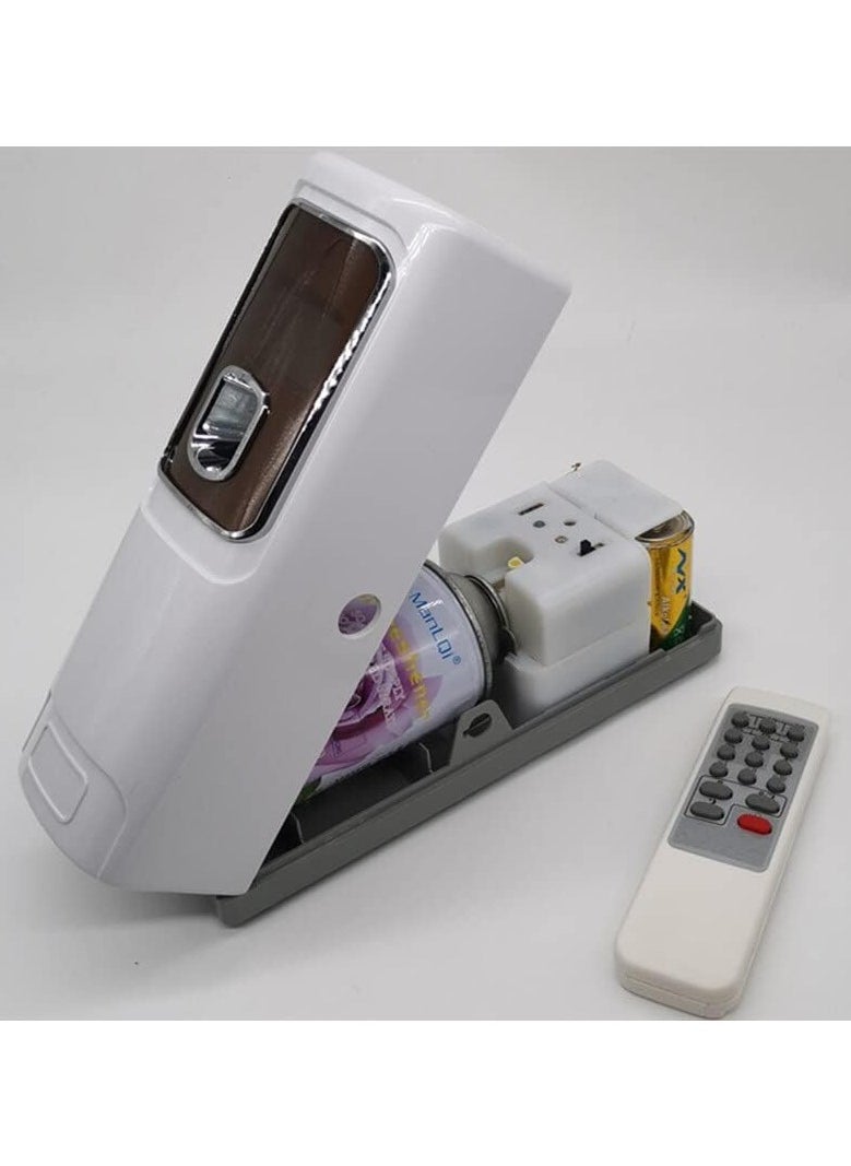 Generic Remote Control LED Automatic Fragrance Diffuser, Hotel Wall Mounted Air Freshener for Bathroom Toilet (White)  - Image 4