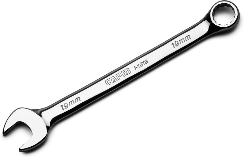 Capri Tools 19 mm Combination Wrench, 12 Point, Metric, Chrome (1-1319) - Image 1